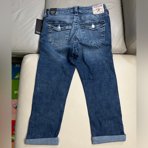 NWT - True Religion Women’s Jennie Curvy Mid Rise Capri Jeans - Size 31 - Picture 7 of 11